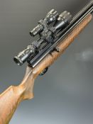 Webley Venom Viper .22 bolt-action PCP air rifle with chequered semi-pistol grip, raised cheek