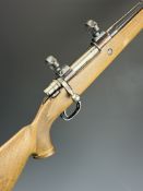 Parker-Hale .270 Winchester bolt-action rifle with chequered semi-pistol grip and forend, raised