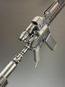 Specna Arms 5.56mm Nato airsoft rifle with textured composite pistol grip, HK Army 4500 PSI CO2