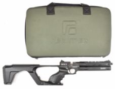 Reximex Mito S .177 PCP target air pistol / rifle with removable stock, shaped and textured grip,