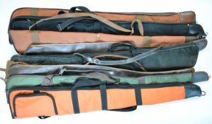 Nine various shotgun or rifle slips including Beretta, Bisley, West London Gunroom etc.