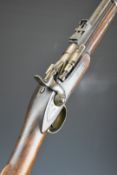 Charles Ingram of Glasgow .577 3-band hammer action Snider rifle with named lock, breech stamped '
