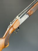 Lincoln No 2 12 bore over and under ejector shotgun with engraved scenes of birds and dogs to the