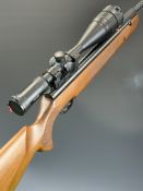 Weihrauch HW95 .177 air rifle with chequered semi-pistol grip and forend, raised cheek piece,