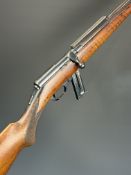 Walther .22 semi-automatic rifle with chequered semi-pistol grip and forend, scope rail, sling