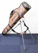 Hamilton shotgun or rifle slip stand bag with folding legs, padded interior, camouflage finish and