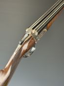 W&C Scott The Bowood 12 bore side by side shotgun with named and engraved locks and underside,