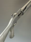 ATA Etro 12 bore 3-shot pump-action shotgun with composite stock, textured pistol grip, scope rail,