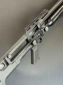 Reximex IXIA .22 PCP carbine air rifle with textured pistol grip, composite skeleton stock, 14