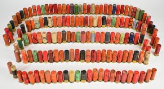 One hundred and fifty mainly 12 bore paper cased collector's shotgun cartridges including Purdey,