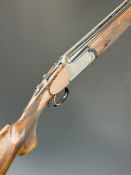 Rizzini 20 bore over and under ejector shotgun with scenes of birds to the engraved action and