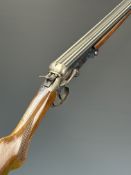 El Chimbo .410 side by side hammer action folding poacher's shotgun with chequered semi-pistol