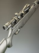 Norica Dragon .22 air rifle with composite stock, textured semi-pistol grip and forend, raised cheek