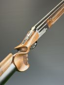 Perazzi High-Tech 12 bore over and under ejector shotgun with left handed Ergosign Evo Comp