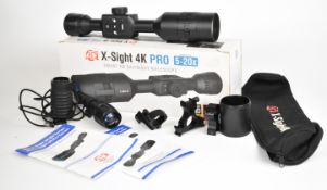 ATN X-Sight 4K Pro 5-20x Smart HD Day/ Night rifle scope with dual stream recoil activated HD video,