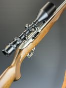 Ruger Model 10/22 .22 semi-automatic rifle with Stutzen style stock, chequered semi-pistol grip
