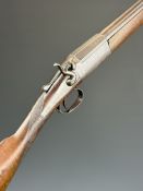 Henry Clarke of Leicester 12 bore hammer action shotgun with named and engraved lock, engraved
