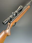 Weihrauch HW95 .22 air rifle with chequered semi-pistol grip, raised cheek piece, adjustable trigger