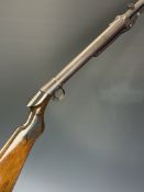 BSA Lincoln Jeffries style .22 under-lever air rifle with chequered semi-pistol grip and