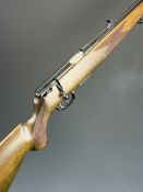 Krico .22 Hornet bolt-action rifle with chequered semi-pistol grip and forend, sling mounts and 23.5