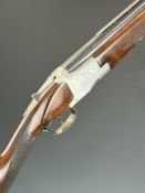 Browning B1 12 bore over and under ejector shotgun with engraved action, underside, trigger guard,