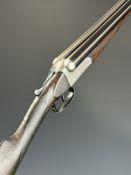 Army & Navy CS Ltd 16 bore side by side ejector shotgun with named and line engraved locks, line