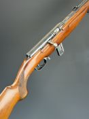 French .22 semi-automatic rifle with chequered semi-pistol grip and forend, sling mounts, multi-shot