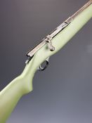 Norica .410 3-shot bolt-action shotgun with painted stock, semi-pistol grip and 24 inch barrel,