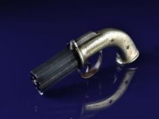 Manton of London six-shot percussion bar hammer action pepperbox pistol / revolver with action