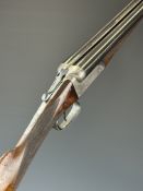 Mortimer & Son of Edinburgh 12 bore side by side shotgun with named and border engraved locks,