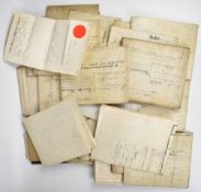 [Middlesex] Collection of thirty 19th century vellum indentures, leases, mortgage documents etc from