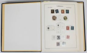 Collection of GB mint and used 1840 to 1970 stamps in hingeless Kabe album including 1840 1d