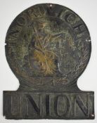 Norwich Union Fire Insurance Co firemark (W290), H25cm