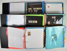 Seven albums of Cinderella stamps, subjects A-Z