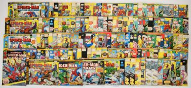 One hundred and thirty Super Spider-Man comics by Marvel UK