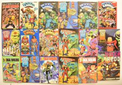 Eighteen 2000AD and Judge Dredd annuals dating 1978-1992.