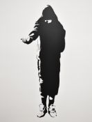 Blek le Rat (French, b1951) signed limited edition 113/150 screenprint 'Beggar', 68 x 51cm