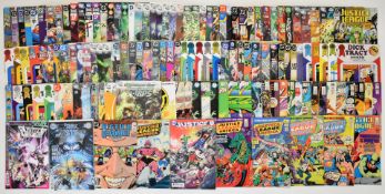 One hundred and thirty mostly DC comics to include Green Lantern, Action Comics, and Justice