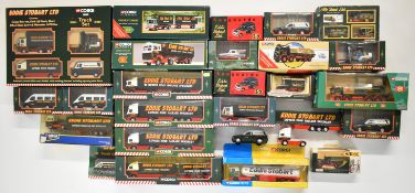 Twenty six mostly Corgi Eddie Stobart diecast model haulage vehicles to include AEC Truck and