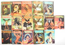 Sixteen Vampirella comics by Warren Publishing, to include issues #1-4.