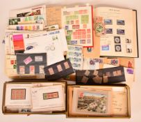 All world accumulation of stamps including two volumes GB Windsor albums with two 1d blacks, various