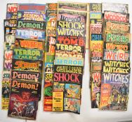 Sixty three horror and sci-fi comics, mostly dating to the 1970's to include Scream, Demon!, Ghoul