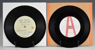 Five Northern Soul tracks on two acetates. Acetate one has the Rock Candy single Alone With No Love.