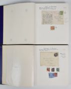 Postal history of Orkney Islands collection in two volumes of cards and covers King George V to