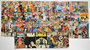 Over three hundred and Bronze and Copper Age Marvel comics to include multiple issues of The Amazing