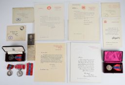 [Postal Interest] WW2 Imperial Service Medal and British Empire Medal (BEM) awarded to Marjorie