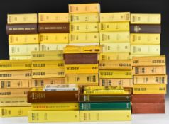 Seventy seven Wisden Cricketer’s Almanack comprising years 1933 to 1940 and 1947 to 2014, a  mixture