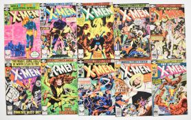 Ten X-Men comics by Marvel comprising issues #129-138 'The Dark Phoenix Saga' storyline, including