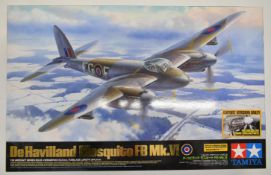 Tamiya 1:32 scale plastic model De Havilland Mosquito FB Mk.VI aircraft, in original box with decals