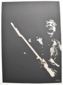 Signed limited edition 18/30 Jimi Hendrix print, 76 x 55cm